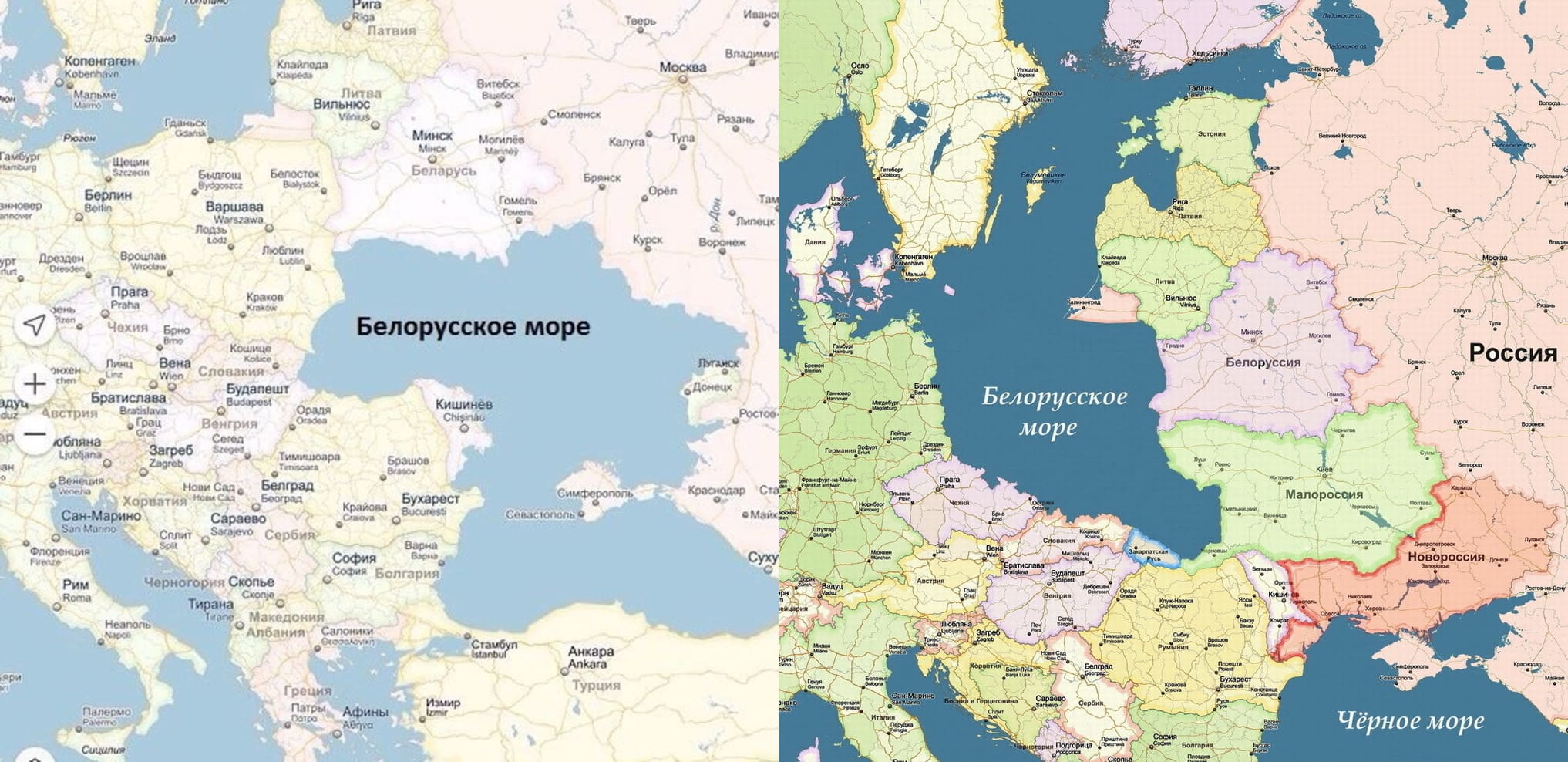 Белорусская карта мир в россии