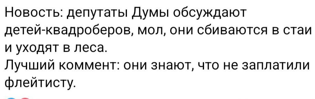 Фантазии о квадроберах — популярнейший досуг в низшей палате роспарламента