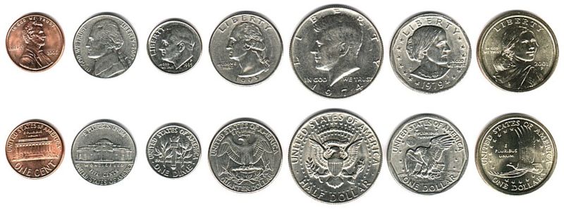 Файл:USA 2006 circulating coins.jpg
