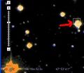 Кеплер в созвездии Лебедь. Взято из Google Sky.