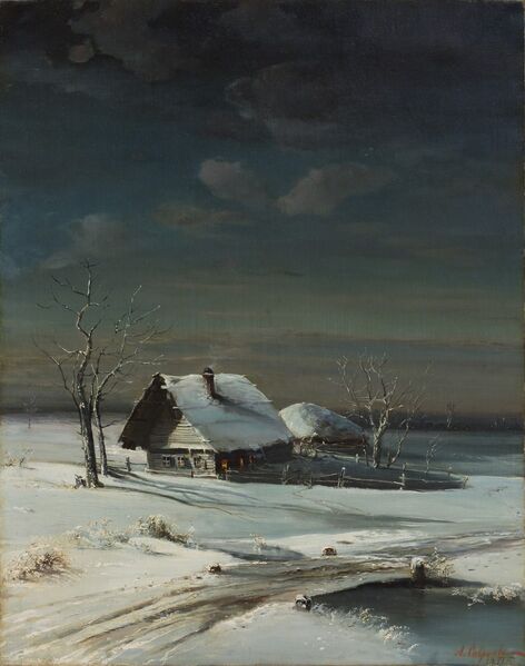 Файл:Зимний пейзаж (Алексей Саврасов).jpg