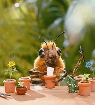 29.7.2020: Пчёлы любят цветы.