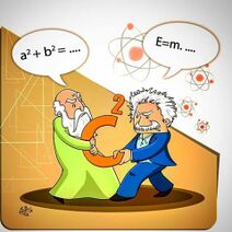 10.7.2021: Пифагор и Эйнштейн не поделили C в квадрате.
