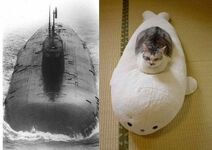 Белёк — имитация подводной лодки