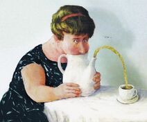 14.6.2019: Выдувание чая как способ разлития по чашкам без применения рук.