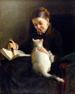Джедайская кошка призывает принцессу Лею бросить книгу, активировать световой меч и снова идти спасать далёкую-далёкую галактику (аффтар — Николай Ярошенко)