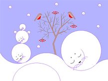 Сюрреалистическая композиция «Снег из бельков»