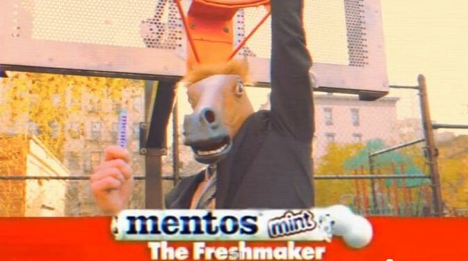 Конь-баскетболист (пародии на рекламу Ментоса)