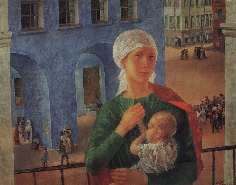Файл:Петроградская Мадонна (Петров-Водкин).jpg